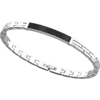 Bracciale Zancan Uomo Hi Teck in Acciaio EHB260